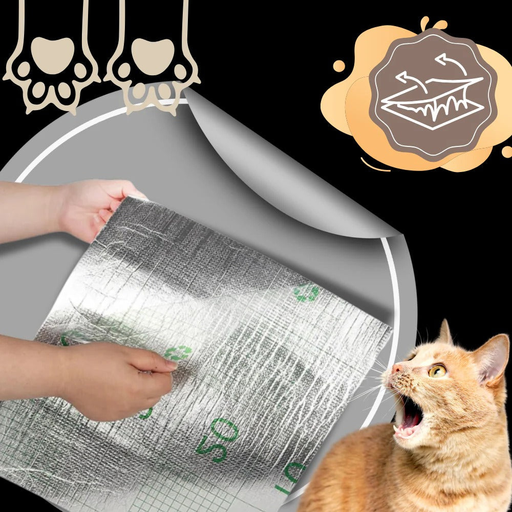 Felineau Griffoir Mural Adhésif pour Chat — Protection Canapé et Murs