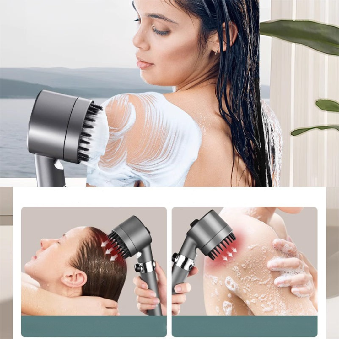 Pommeau de douche à filtre multicouche en acier et ABS