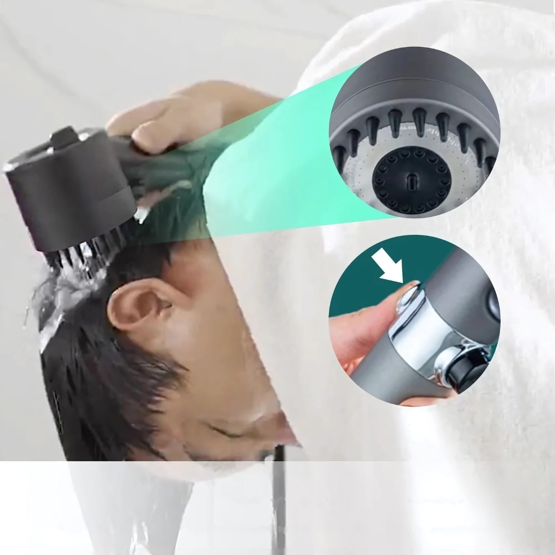 Pommeau de douche à filtre multicouche en acier et ABS