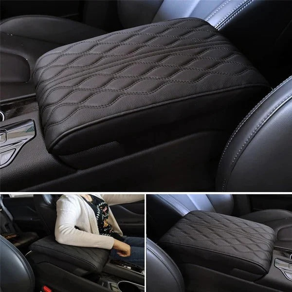 Coussin d'accoudoir de voiture avec bandes de fixation
