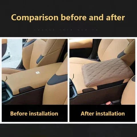 Coussin d'accoudoir de voiture avec bandes de fixation