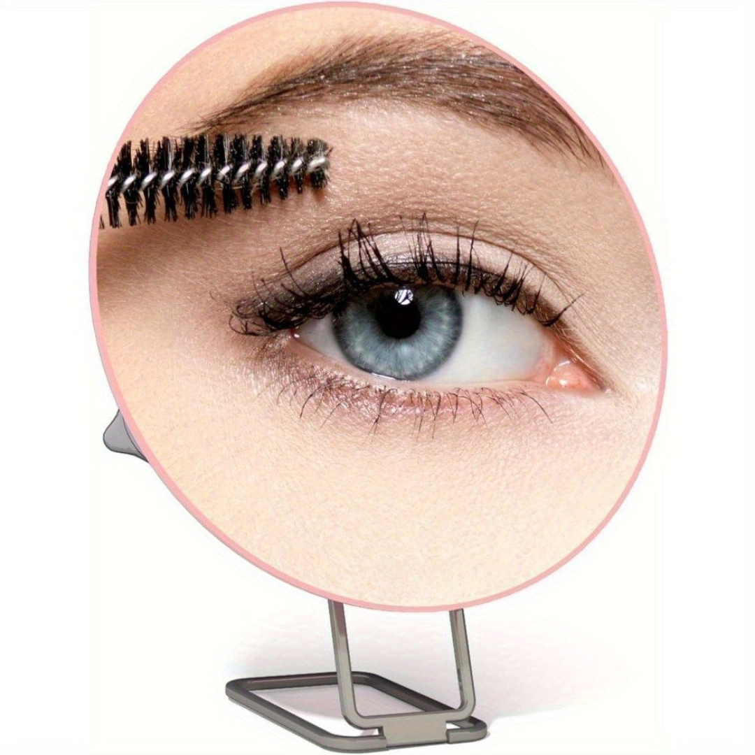 Miroir grossissant avec ventouse et support pliable