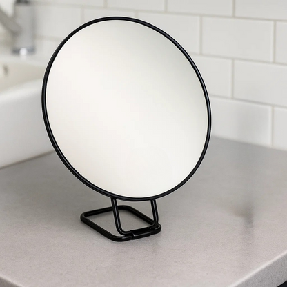 Miroir grossissant avec ventouse et support pliable