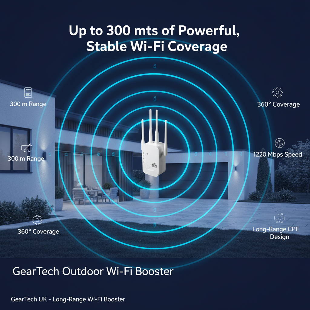 Répéteur Wi-Fi double bande avec ports WAN et LAN