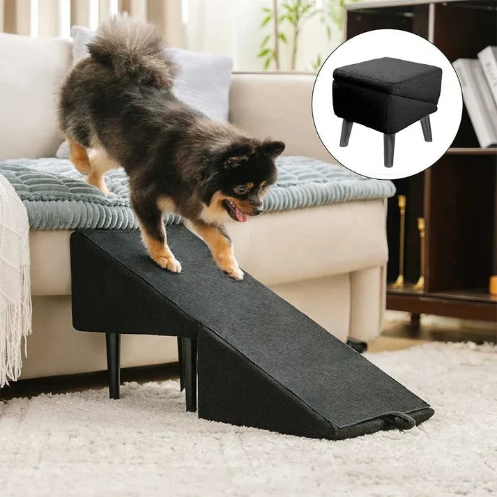 Felineau Rampe Escalier 2 en 1 pour Chien | Accès Sécurisé Canapé Lit et Voiture