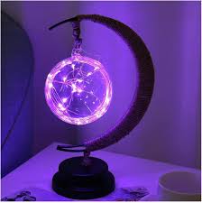 Lampe décorative LED à lueur lunaire, hauteur 27 cm