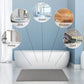 Tapis de douche texturé découpable, 53 × 53 cm