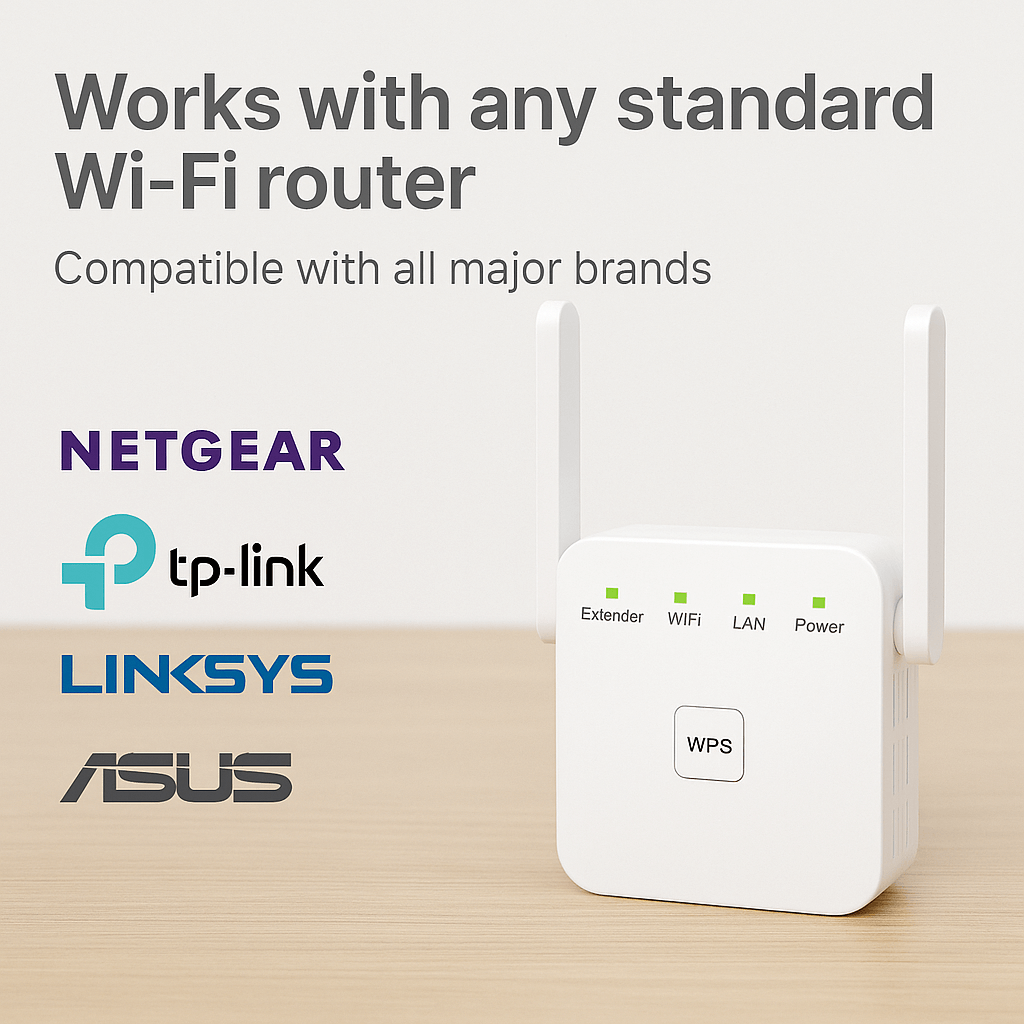 Répéteur Wi-Fi double bande avec configuration WPS
