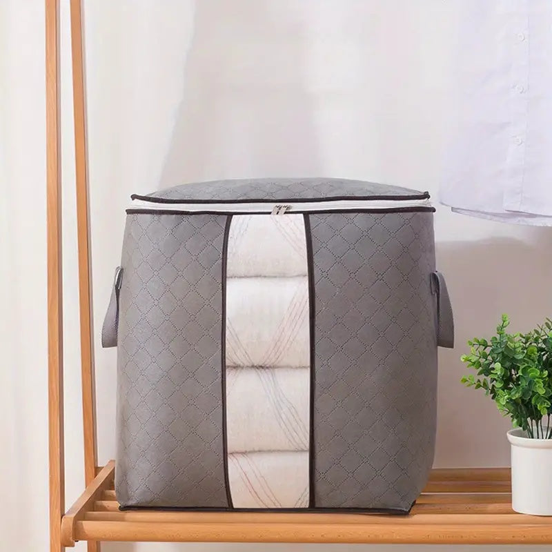 Sac de rangement zippé pour vêtements et linge de lit