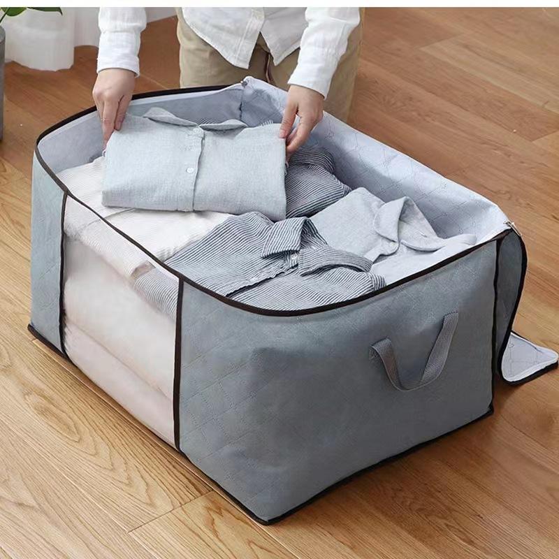 Sac de rangement zippé pour vêtements et linge de lit
