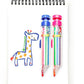 Crayon multicolore 8 en 1 à mécanisme à clic