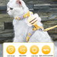Harnais et Laisse pour Chat – Kit Promenade Anti-Évasion Réglable avec Motif Abeille