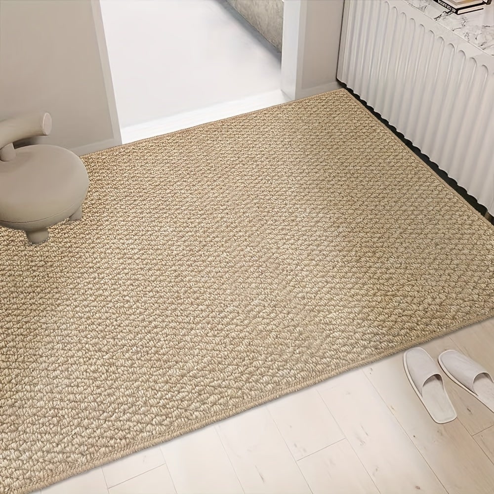 Tapis d'entrée tissé antidérapant à aspect sisal