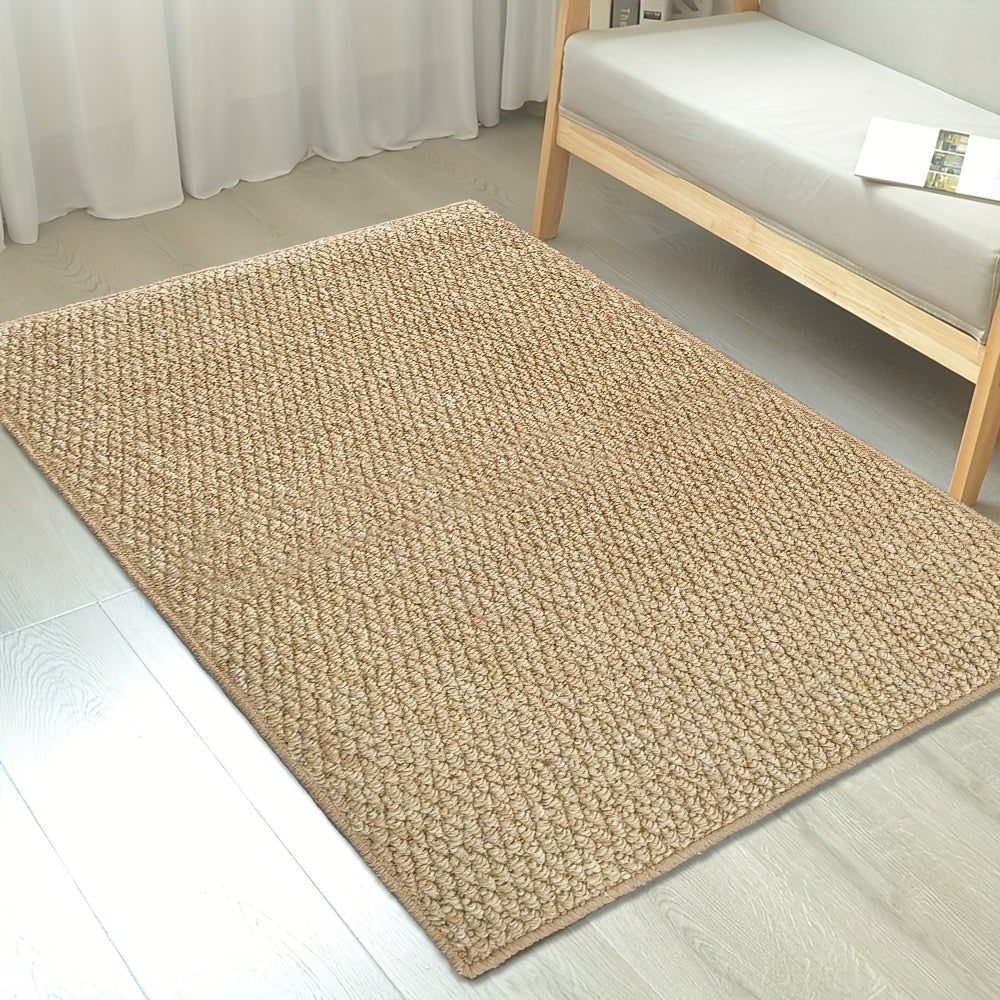 Tapis d'entrée tissé antidérapant à aspect sisal