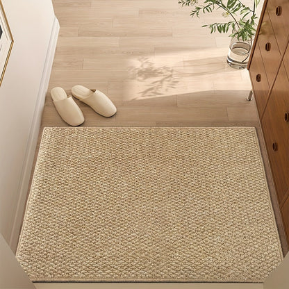Tapis d'entrée tissé antidérapant à aspect sisal