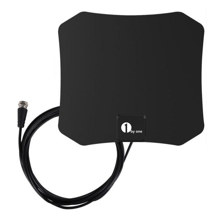 Antenne TV intérieure plate avec câble coaxial