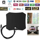 Antenne TV intérieure plate avec câble coaxial