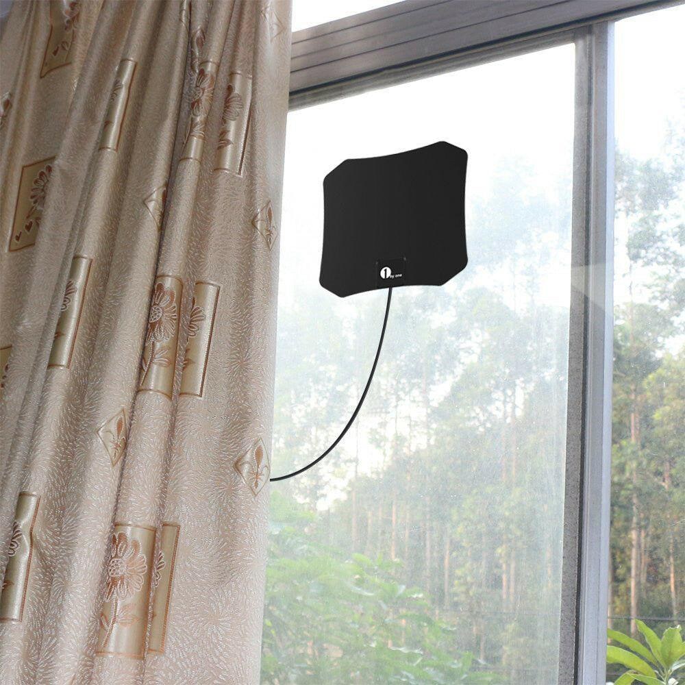 Antenne TV intérieure plate avec câble coaxial