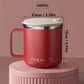 Mug isotherme à anse et couvercle, 400 ml