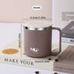 Mug isotherme à anse et couvercle, 400 ml