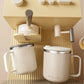 Mug isotherme à anse et couvercle, 400 ml