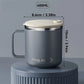 Mug isotherme à anse et couvercle, 400 ml
