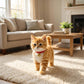 Chaton jouet électronique en peluche avec marche et miaulements