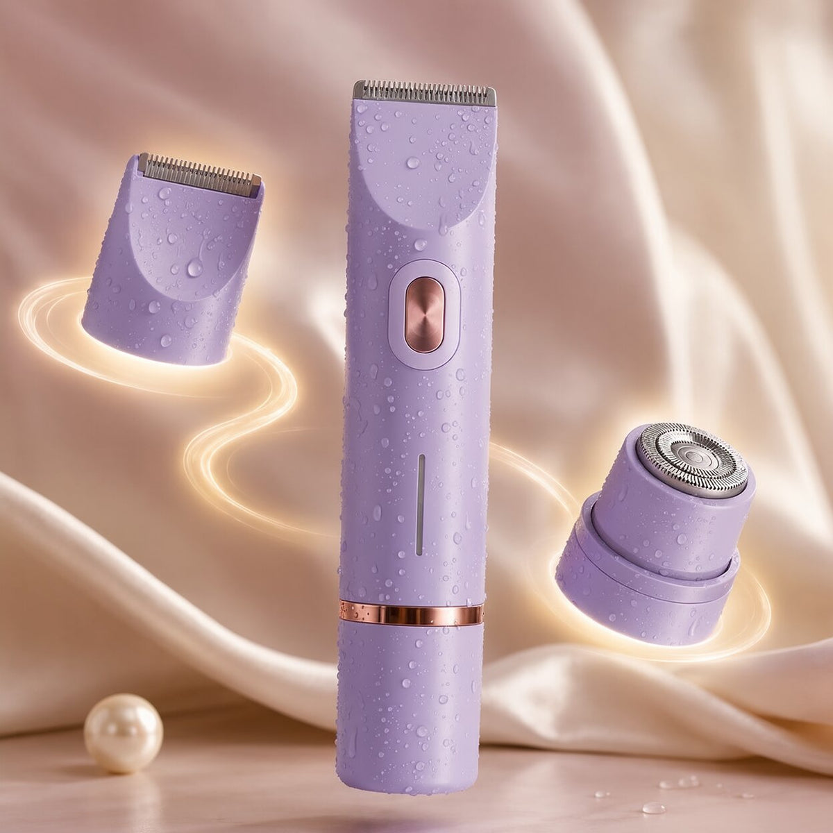 Rasoir électrique rechargeable pour femme, corps et zones sensibles