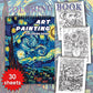 Livre de coloriage pour adultes à spirale, papier 100 g/m²