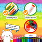 Livre de coloriage pour adultes à spirale, papier 100 g/m²