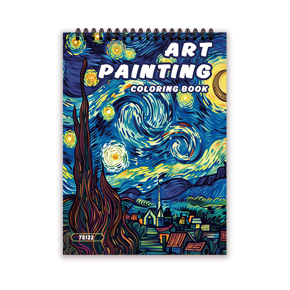 Livre de coloriage pour adultes à spirale, papier 100 g/m²