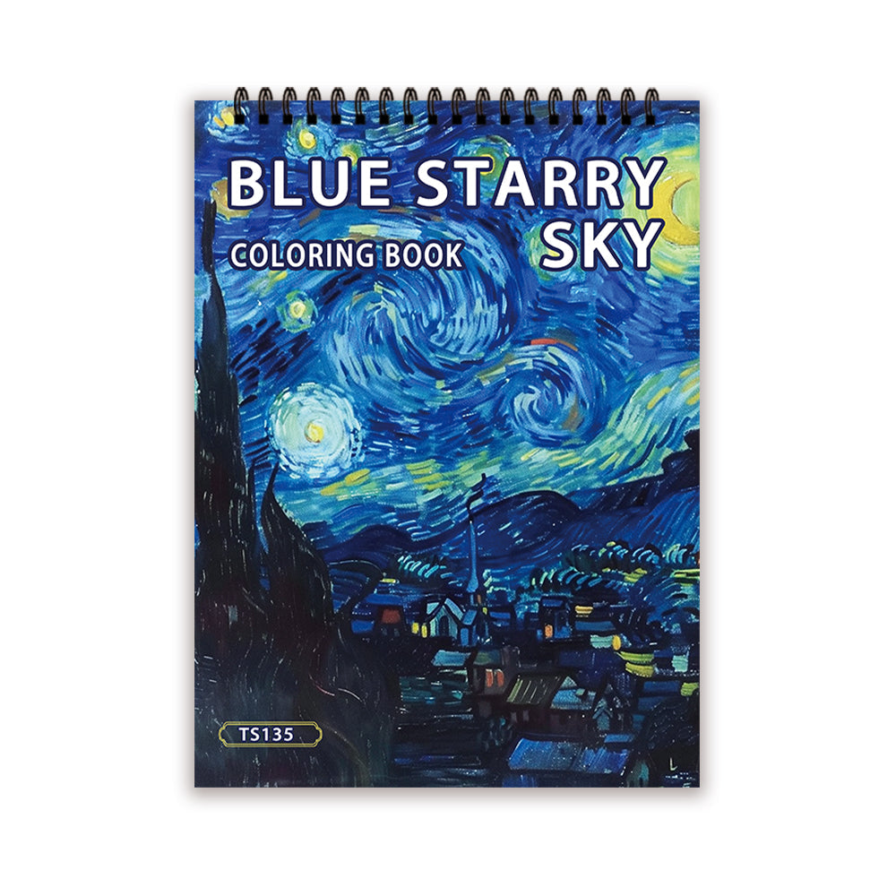 Livre de coloriage pour adultes à spirale, papier 100 g/m²