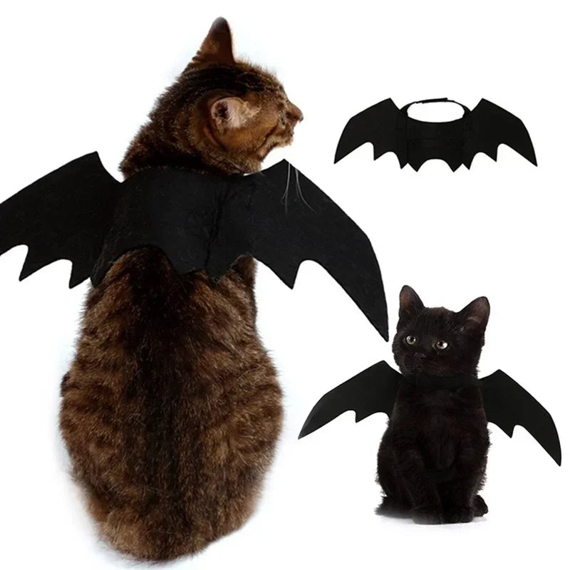 Ailes de chauve-souris réglables en feutre pour chien et chat