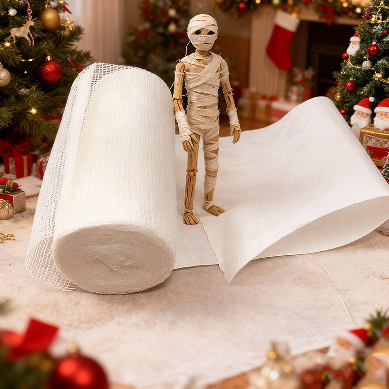Bandes élastiques autocollantes pour costume de momie, 5 rouleaux