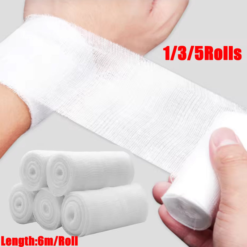Bandes élastiques autocollantes pour costume de momie, 5 rouleaux