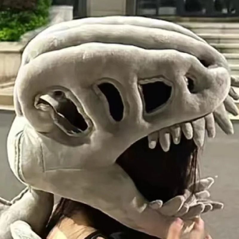 Costume squelette de dinosaure en peluche, 80 ou 118 cm