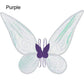 Ailes de papillon en organza scintillant avec bretelles pour déguisement