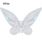 Ailes de papillon en organza scintillant avec bretelles pour déguisement
