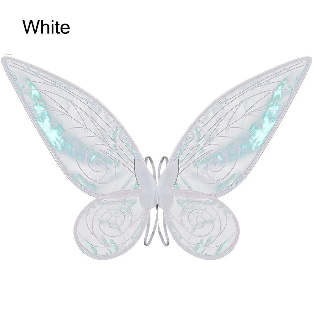 Ailes de papillon en organza scintillant avec bretelles pour déguisement