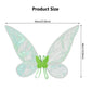Ailes de papillon en organza scintillant avec bretelles pour déguisement