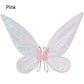Ailes de papillon en organza scintillant avec bretelles pour déguisement