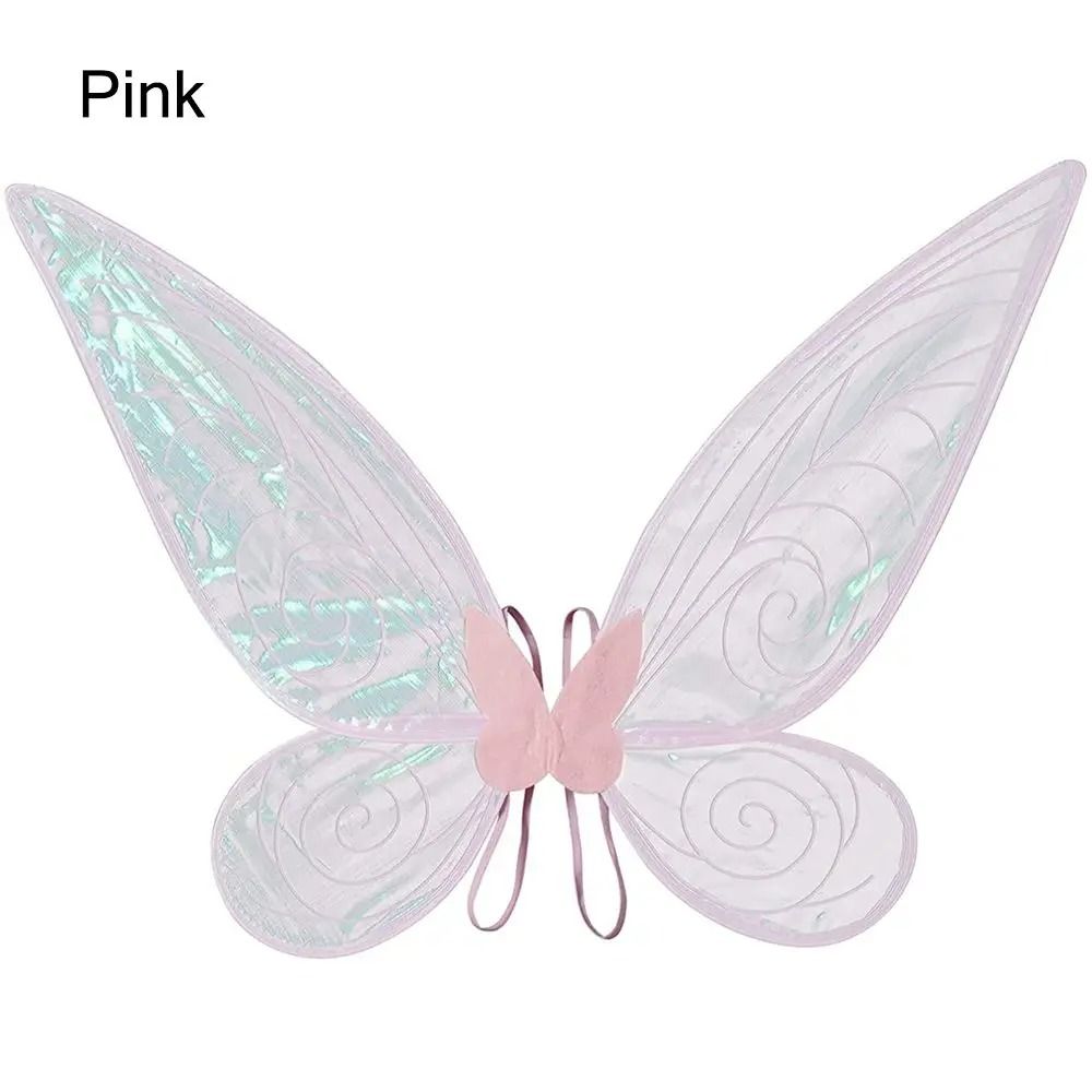 Ailes de papillon en organza scintillant avec bretelles pour déguisement