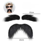 Fausse barbe autocollante avec sourcils assortis pour déguisement