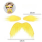 Fausse barbe autocollante avec sourcils assortis pour déguisement