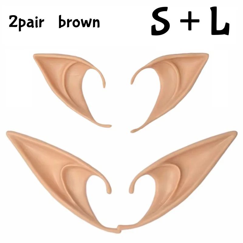 Oreilles d’elfe en silicone pour déguisement, 8 modèles