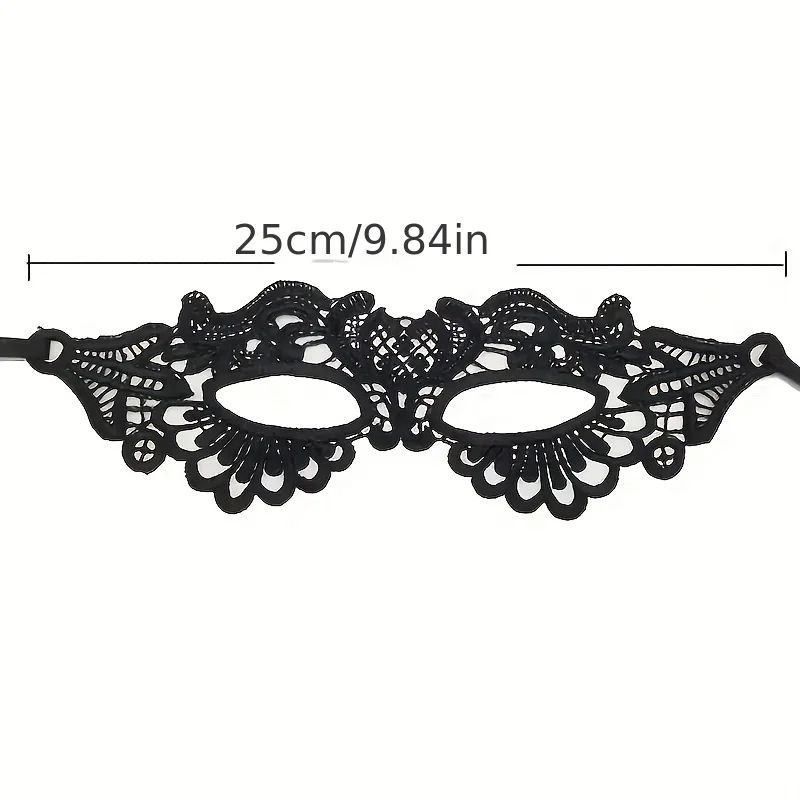 Masque de bal en dentelle pour femme avec rubans en satin