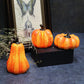 Mini citrouille LED à piles pour décoration d'Halloween
