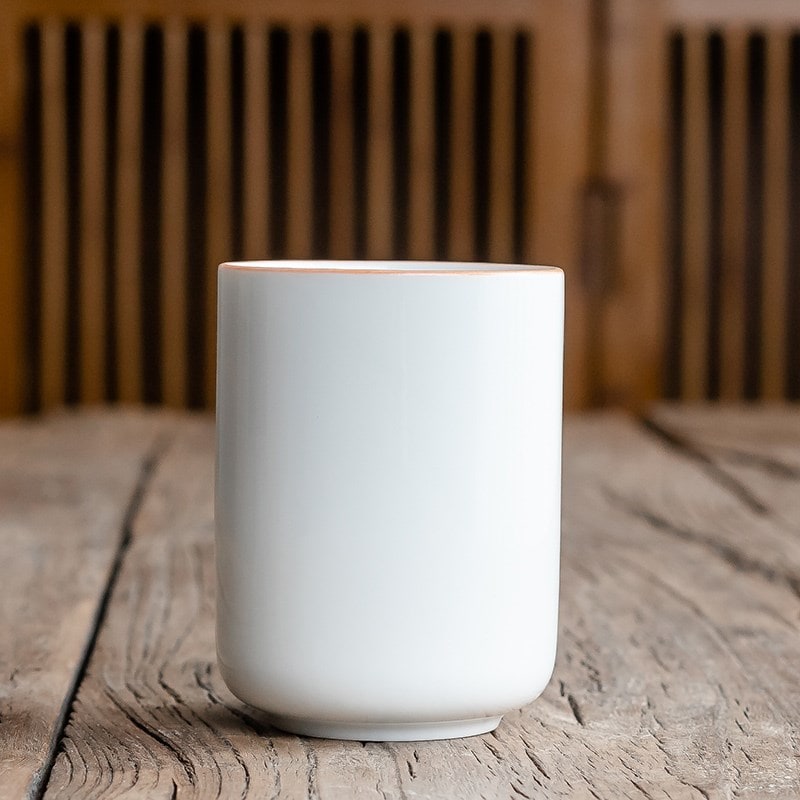 Tasse à thé en céramique à glaçure craquelée sans anse