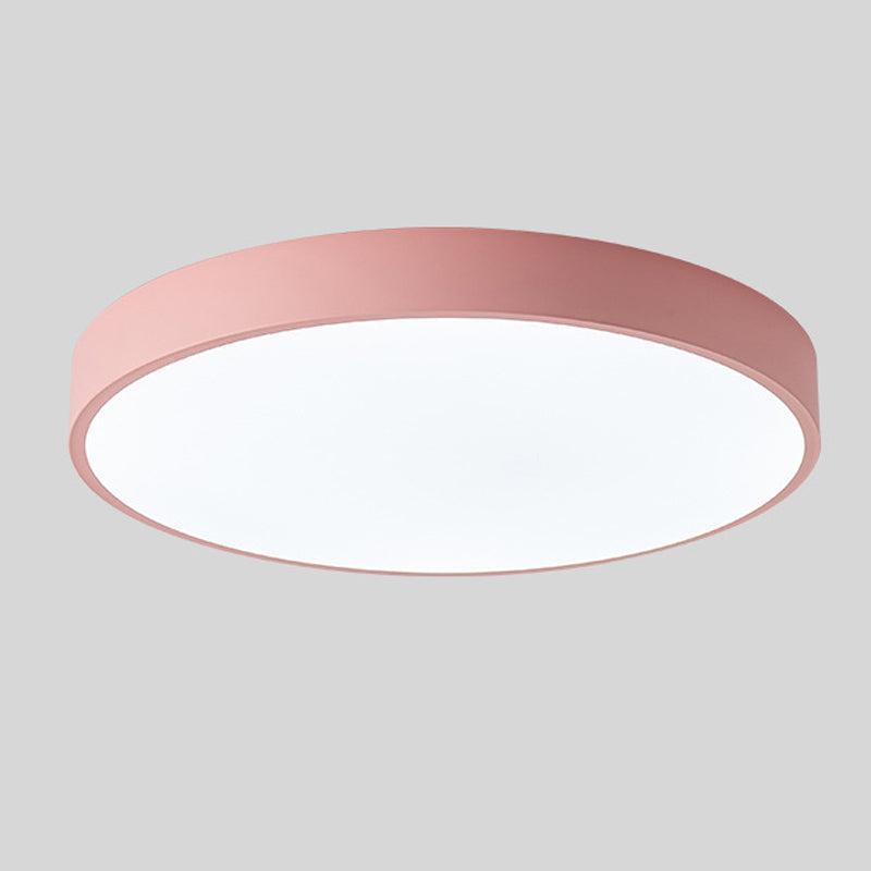 Plafonnier rond fin à trois teintes lumineuses