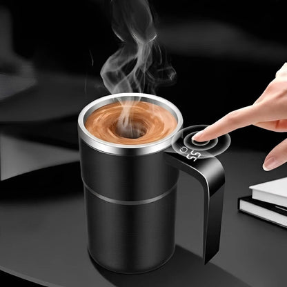 Mug mélangeur rechargeable avec affichage de température